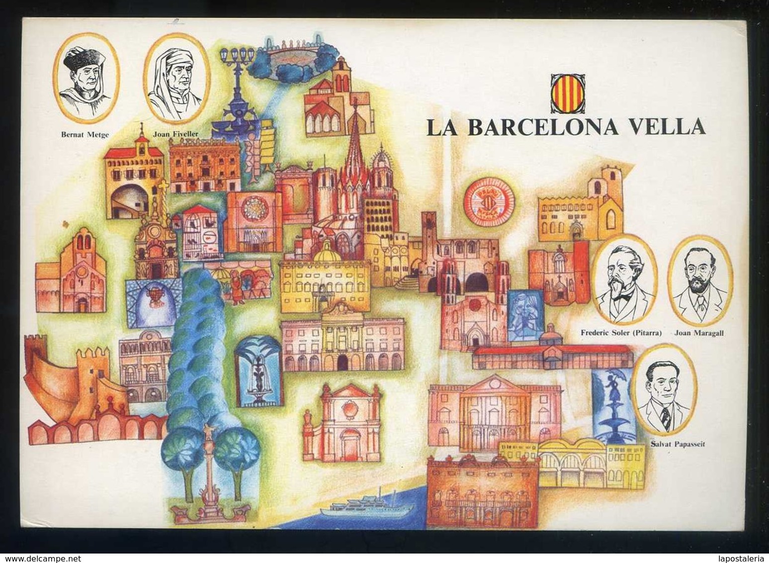 *La Barcelona Vella* CCC 1977. Campanya Identificació Del Territori. Nueva. - Cartes Géographiques