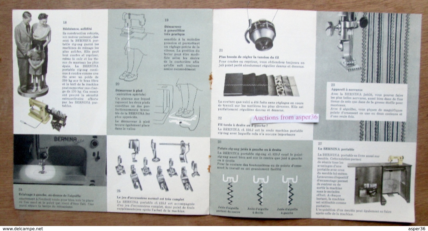 Brochure "Machine à Coudre "Bernina" - Collections