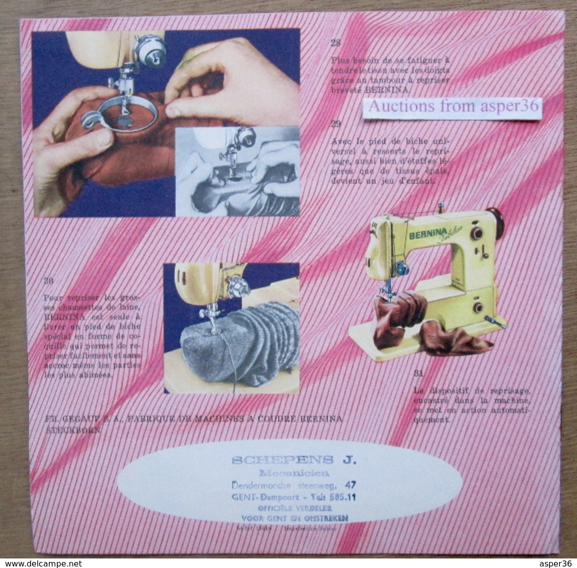 Brochure "Machine à Coudre "Bernina" - Collections