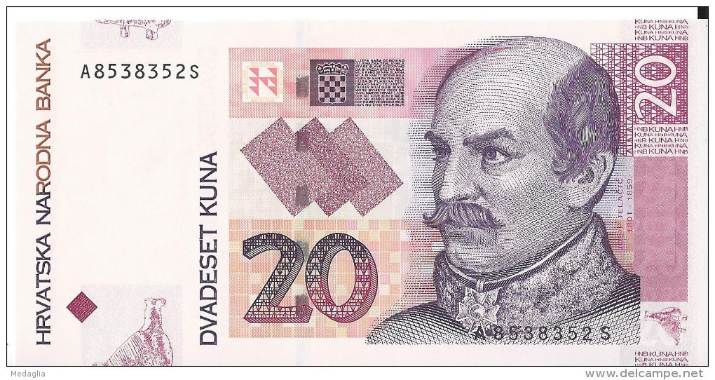 CROATIE - 20 Kuna 2012 - UNC - Croatia