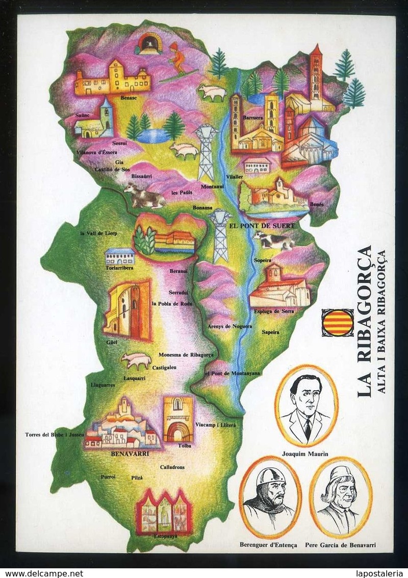 *La Ribagorça...* CCC 1977. Campanya Identificació Del Territori. Nueva. - Mapas