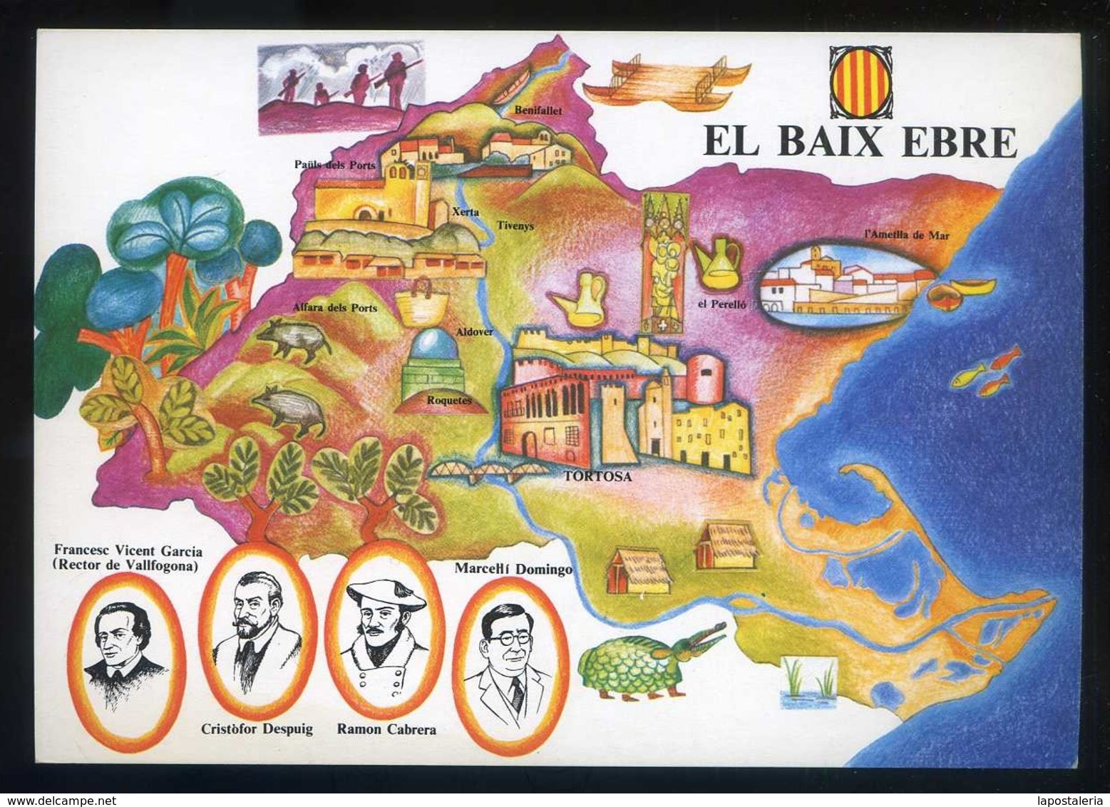 *El Baix Ebre* CCC 1977. Campanya Identificació Del Territori. Nueva. - Mapas