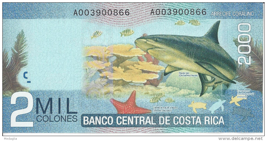 COSTA RICA - 2000 Colones 2009 UNC - Costa Rica