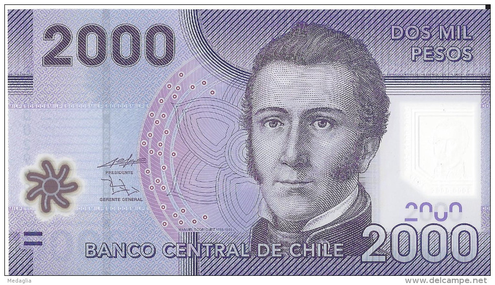 CHILI - 2000 Pesos 2009 Polymer UNC - Chili