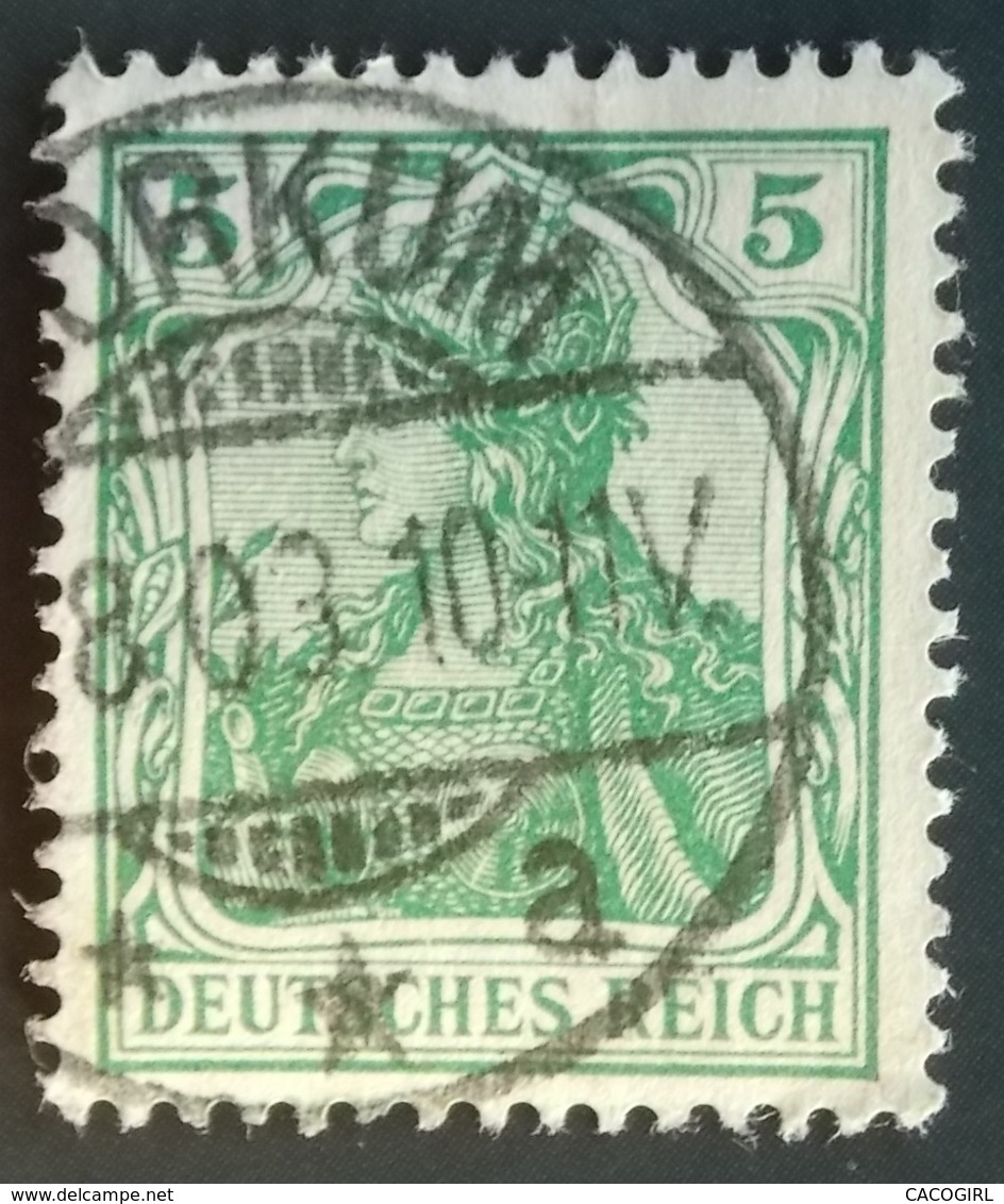 1902 Allemagne > Deutsches Reich Yt:DR 68 - Mi:DR 70 - Oblitération BORKUM - Oblitérés