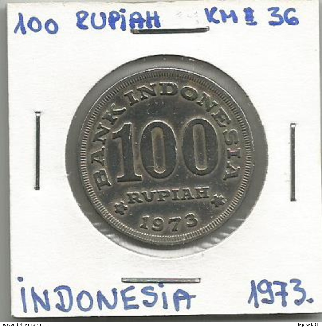 A12 Indonesia 100 Rupiah 1973. KM#36 - Indonésie