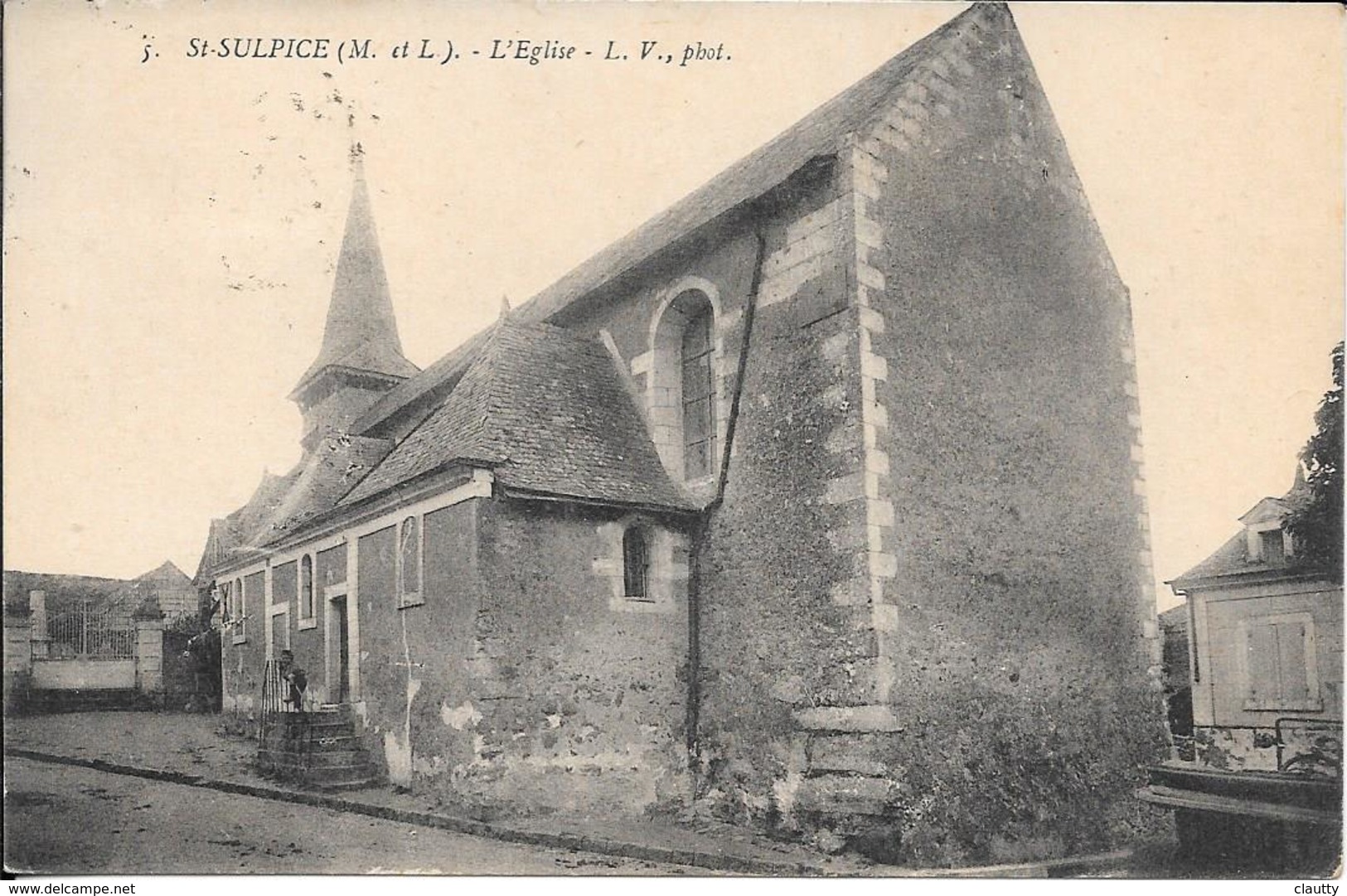 Cpa  49 Saint Sulpice , L'église , écrite 1926 - Autres & Non Classés