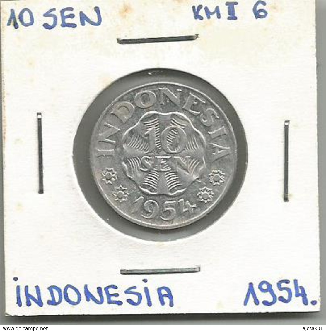 A12 Indonesia 10 Sen 1954. KM#6 - Indonesia