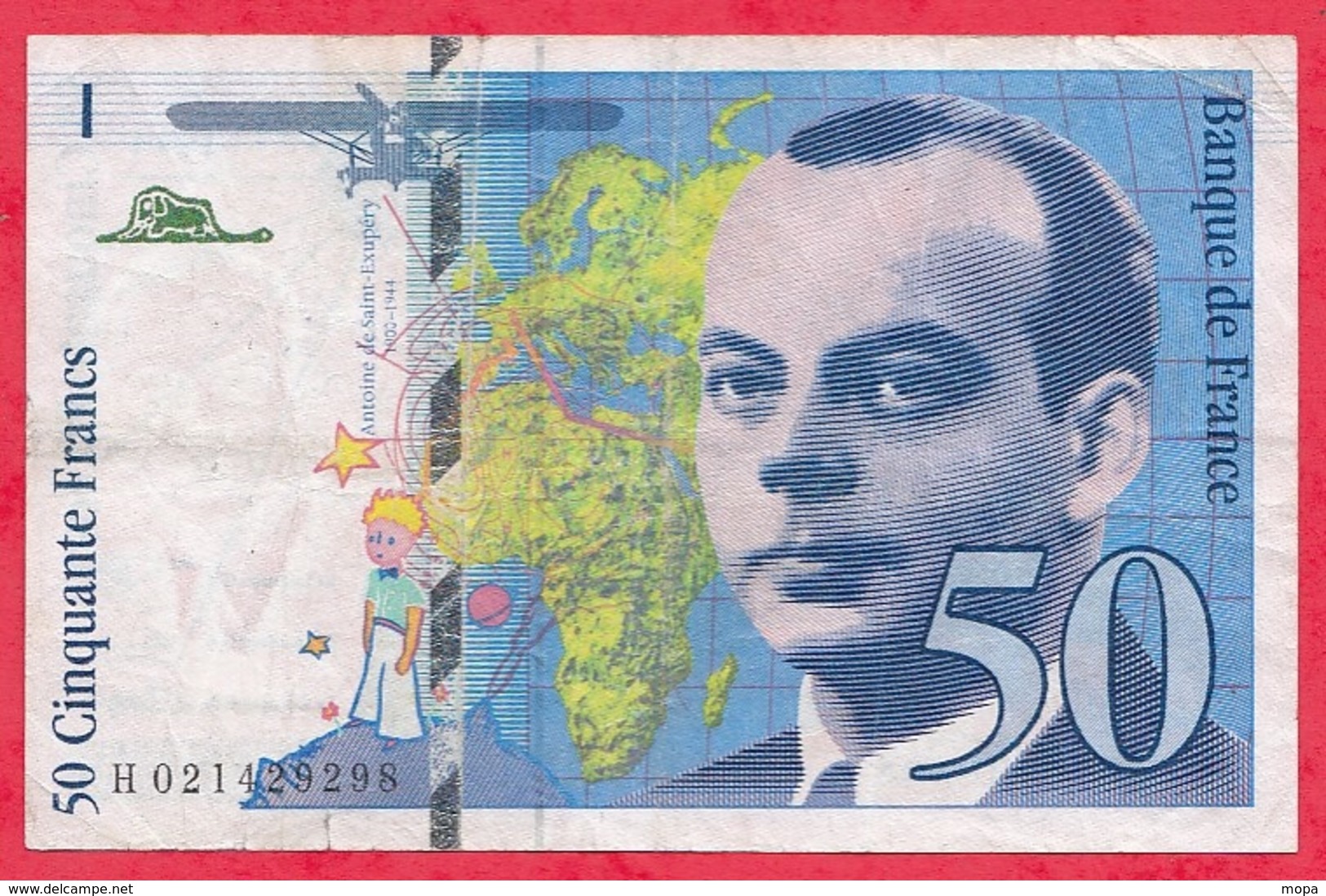 50 Francs "St Exupéry" 1994----VG/TTB---n° H 021429298 - 50 F 1992-1999 ''St Exupéry''