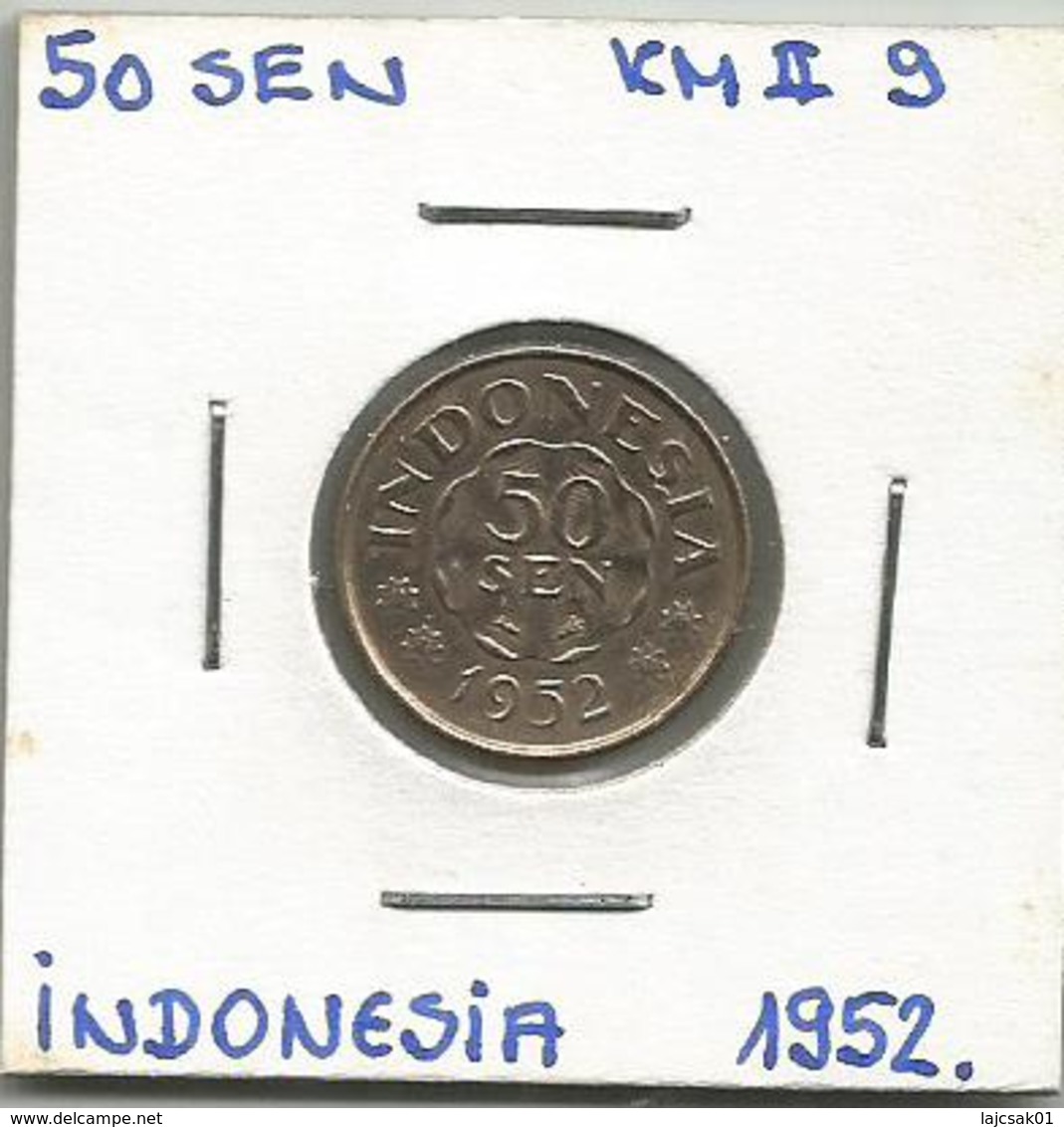 B2 Indonesia 50 Sen 1952. KM#9 - Indonésie