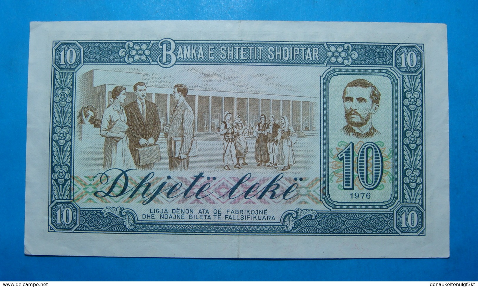 ALBANIA 10 LEKE 1976 Serial # FK 871556 - Albanie