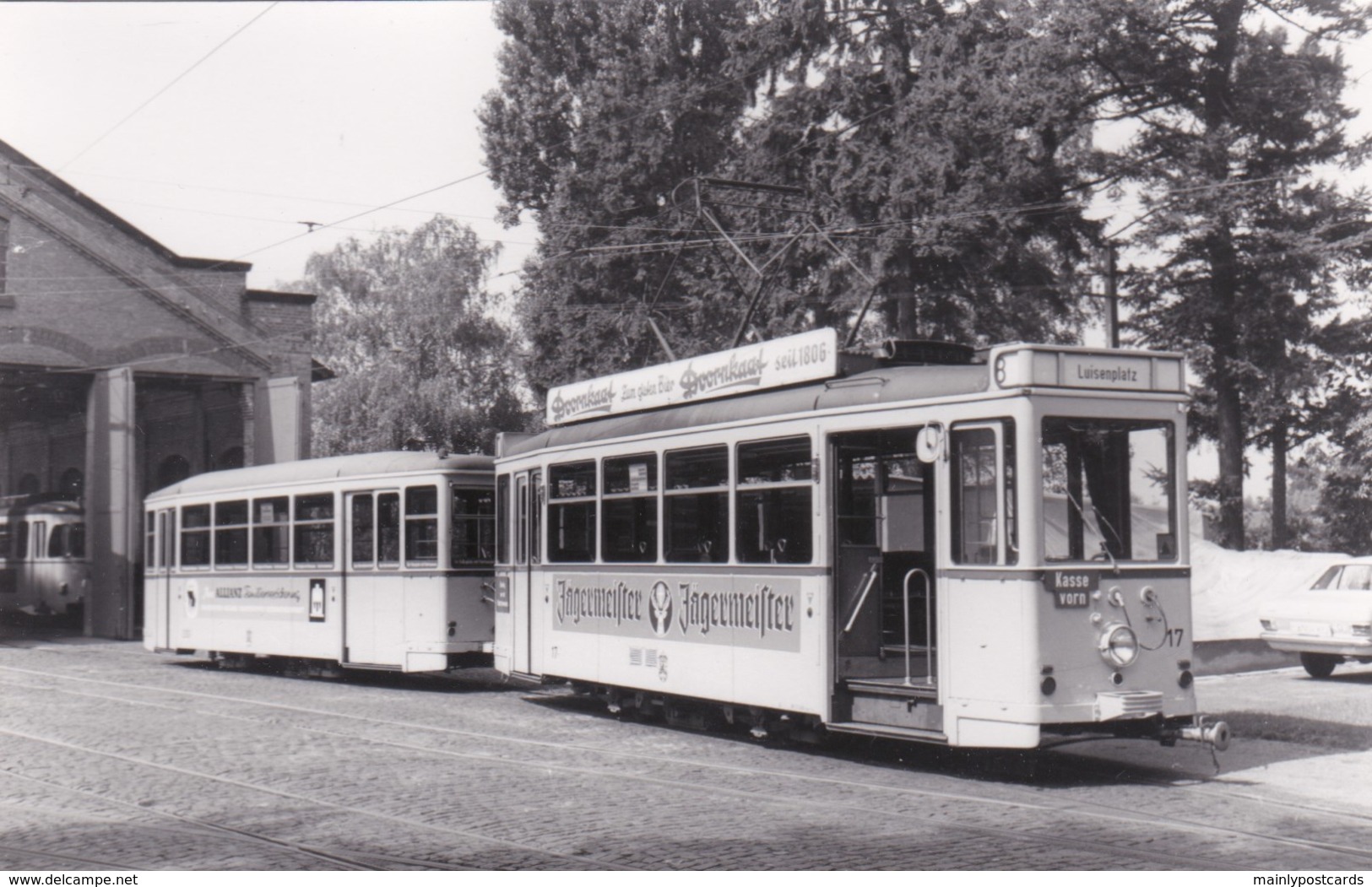 AM21 Photograph - Darmstadt Tram At Bollenfalltor Depot - Trains