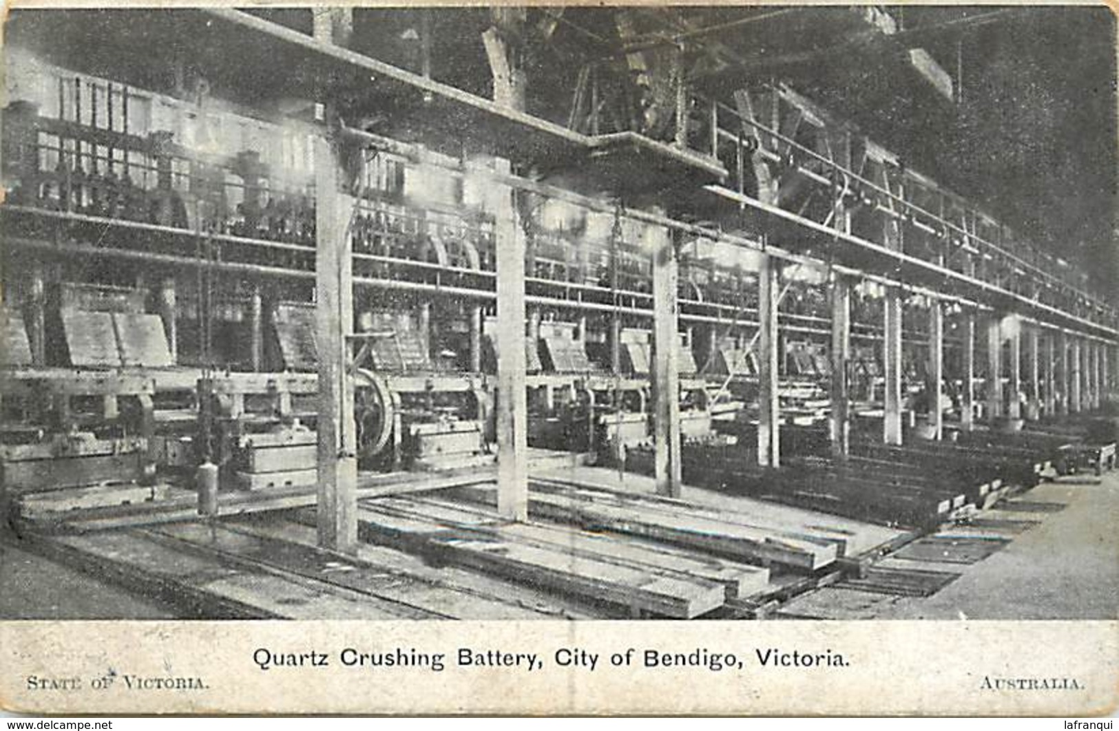 Pays Div -ref N690- Australie - Australia - Quartz Crushing Battery , City Of Bendigo -victoria - Carte Bon Etat - - Bendigo