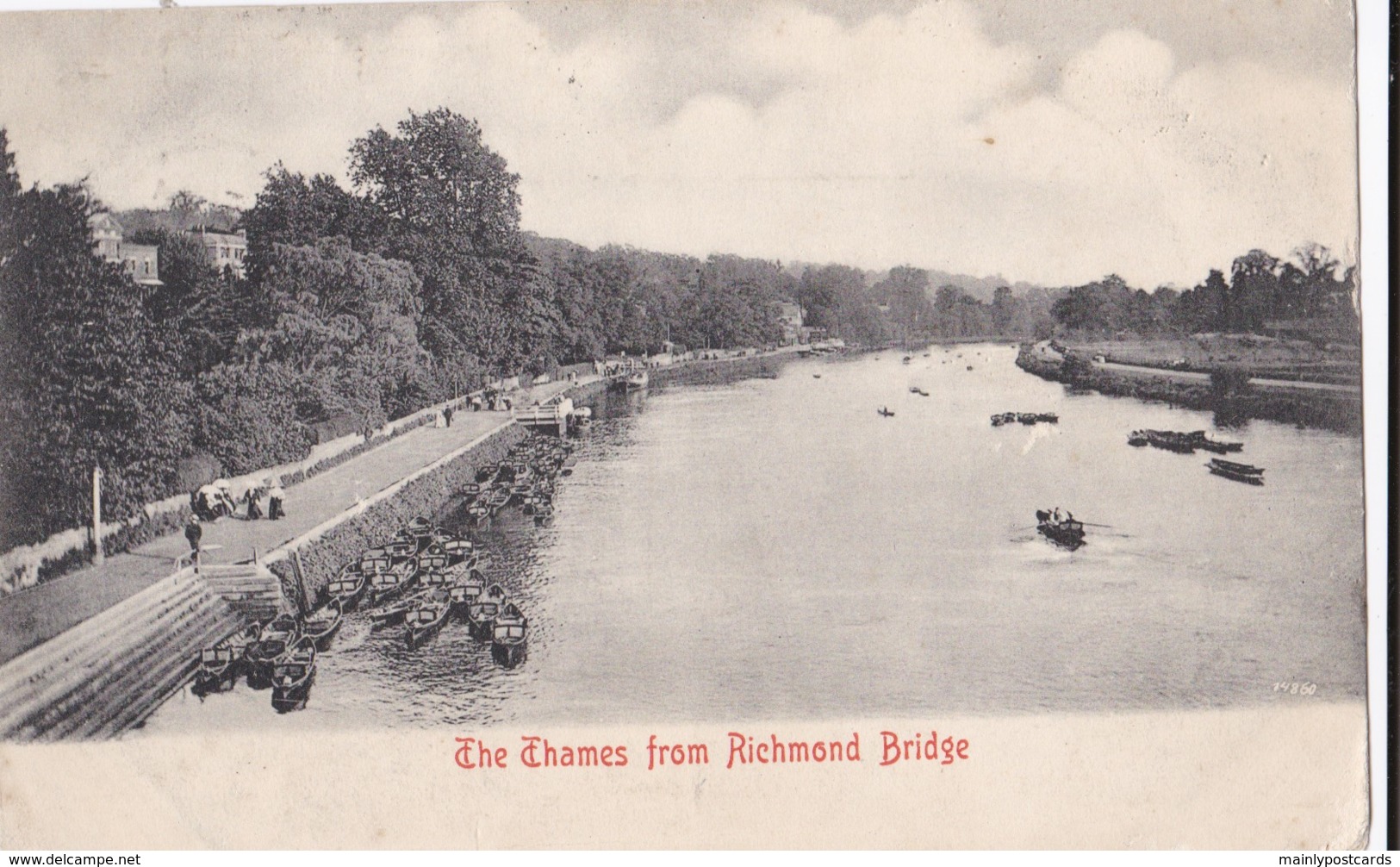 AP24 The Thames From Richmond Bridge - 1905 Postcard - London Suburbs