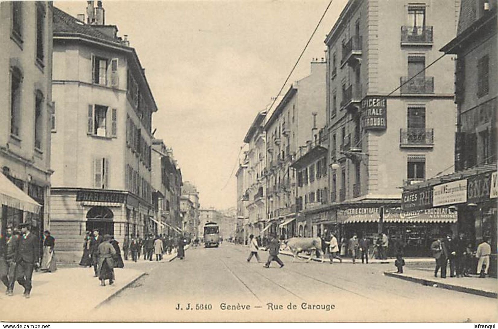 Pays Div -ref N679- Suisse - Geneve - Rue De Carouge  - Carte Bon Etat - - Carouge