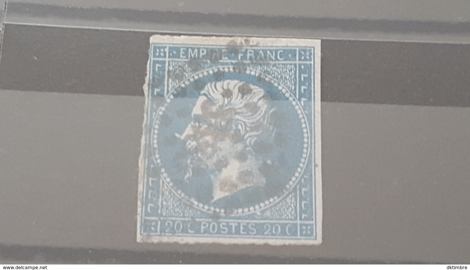 LOT425863 TIMBRE DE FRANCE OBLITERE VARIETE CORNE SUR LE NEZ - 1853-1860 Napoléon III.