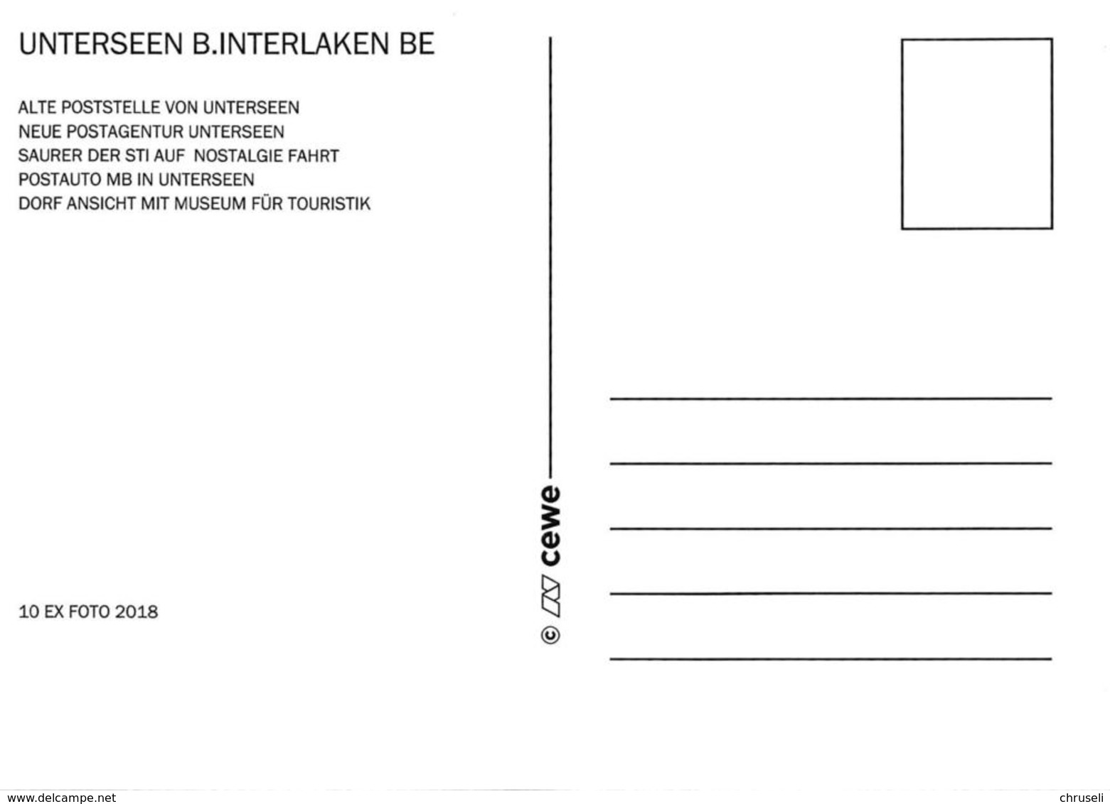 Unterseen 5 Bild Postauto Limitierte Auflage! - Unterseen