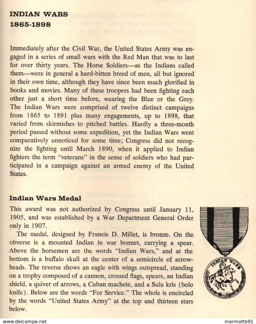 AMERICAN WAR MEDALS AND DECORATIONS 1782 1970 GUIDE COLLECTION MEDAILLE USA ARMY NAVY AIR - Estados Unidos