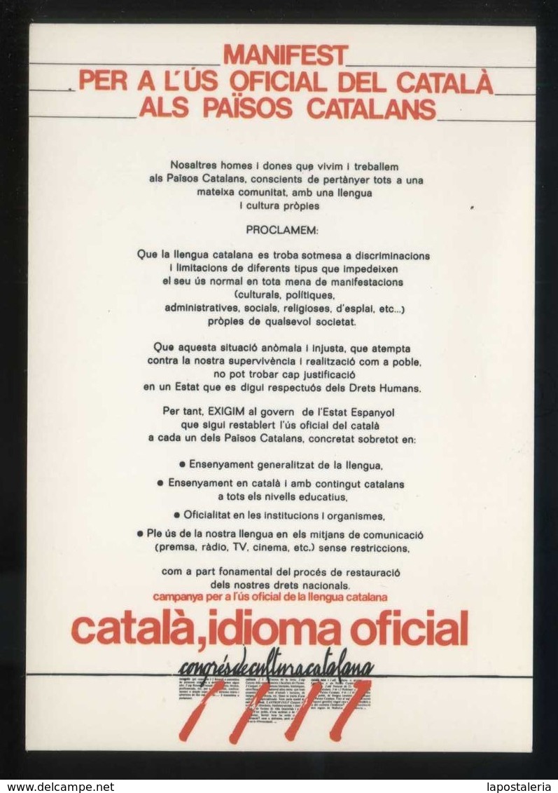 Catalunya. CCC 1977. *Campanya Llengua...* Lote 21 diferentes. Nuevas.