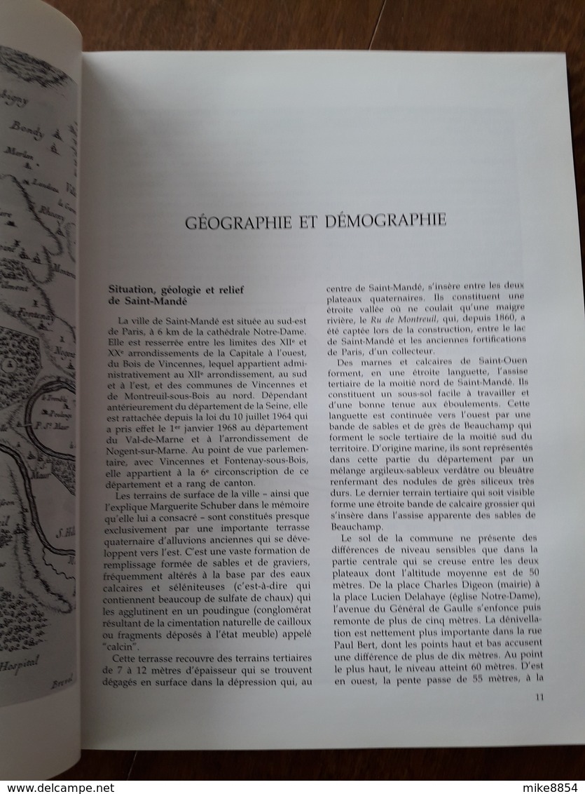 IF320  "depuis Mille Ans  ...  SAINT-MANDE"  -  Géographie  Origine  Prieuré  Seigneurerie  Nicolas Foucquet Révolution - Ile-de-France