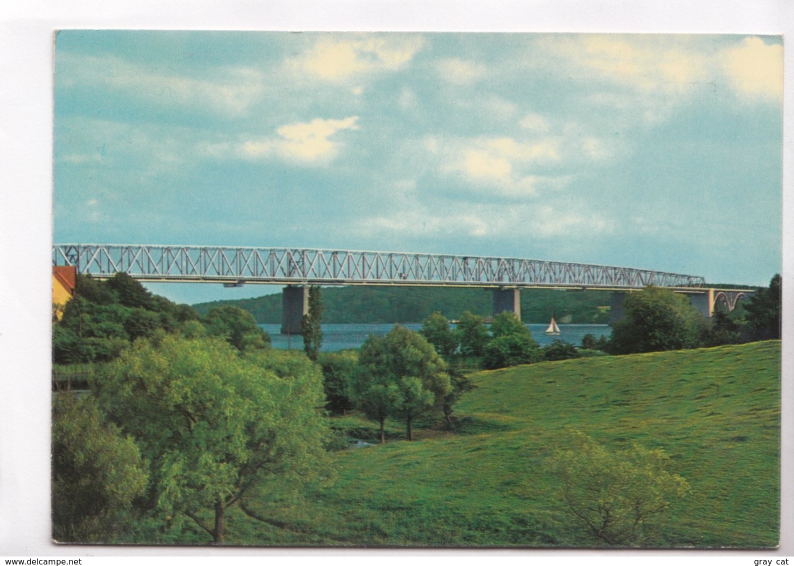 Denmark, Lillebaeltsbroen, The Bridge Across "Lillebaelt" Used Postcard [22307] - Denmark