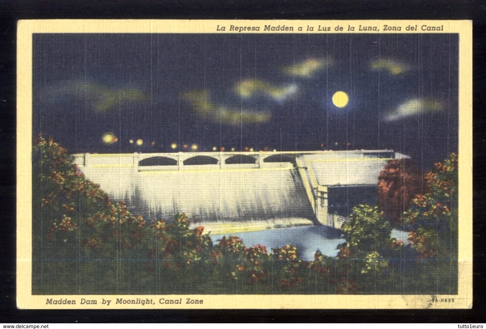 PANAMA - ANNI 50 - LA REPRESA MADDEN A LA LUZ DE LA LUNA - Panama