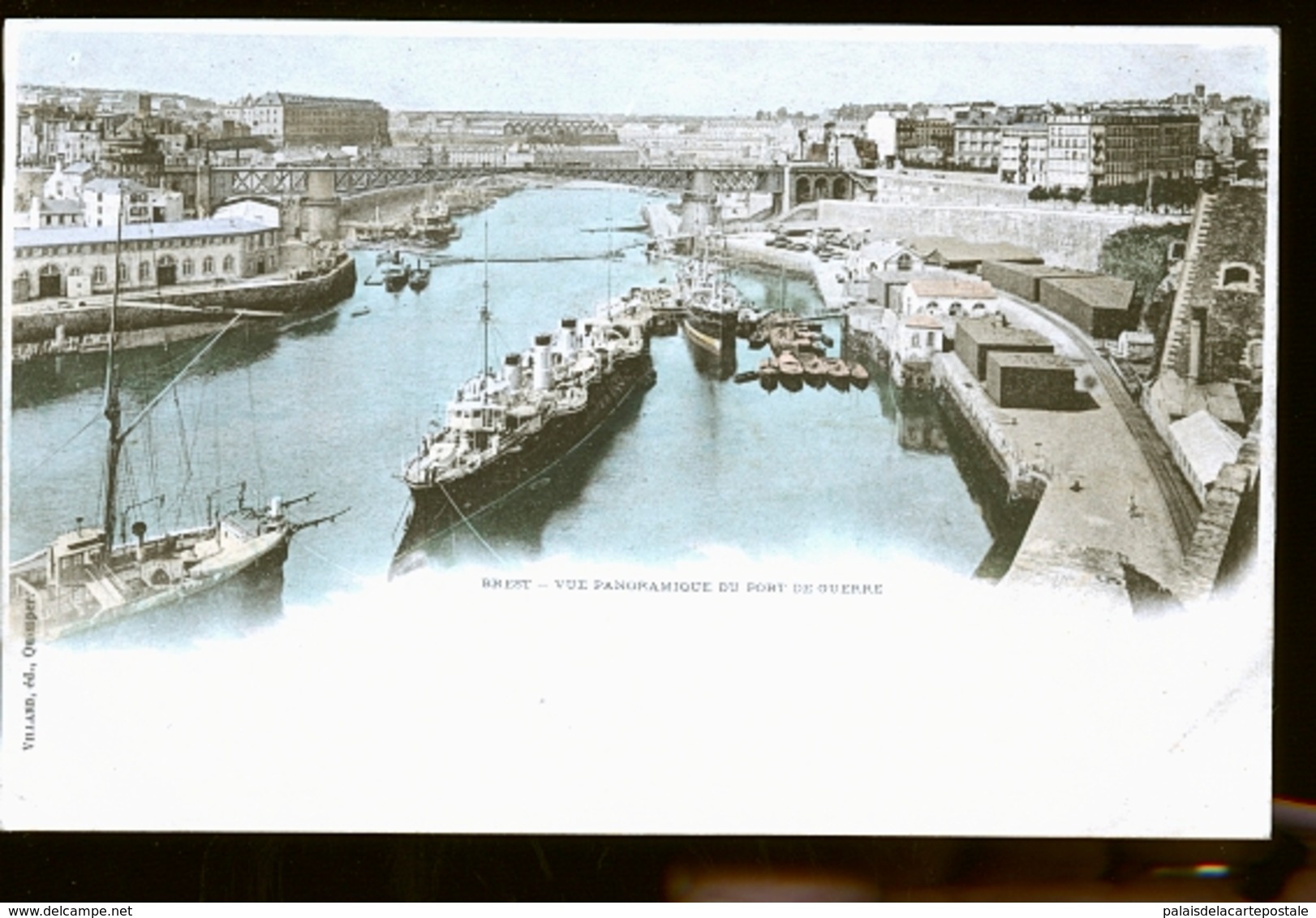 BREST LE PORT COLORISEE    1898 ET 1900 - Brest