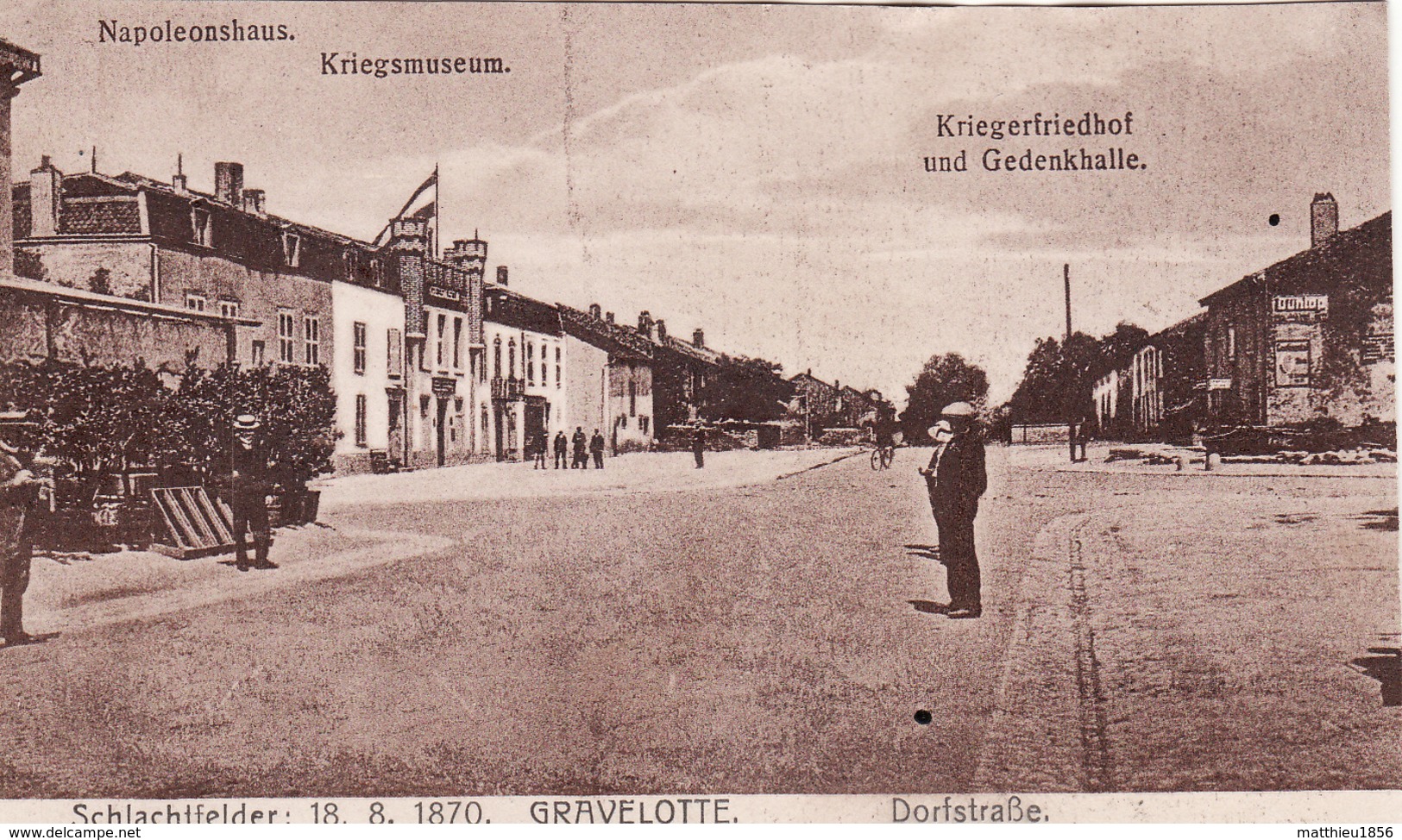 CPA 1917 GRAVELOTTE - Dorfstrasse, Une Rue (A181, Ww1, Wk 1) - Autres & Non Classés