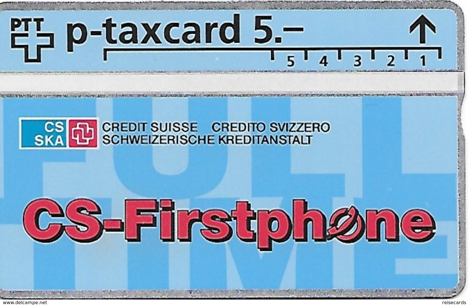PTT P: KP-93/1A 344L Credit Suisse -CS-Firstphone. Mint - Schweiz