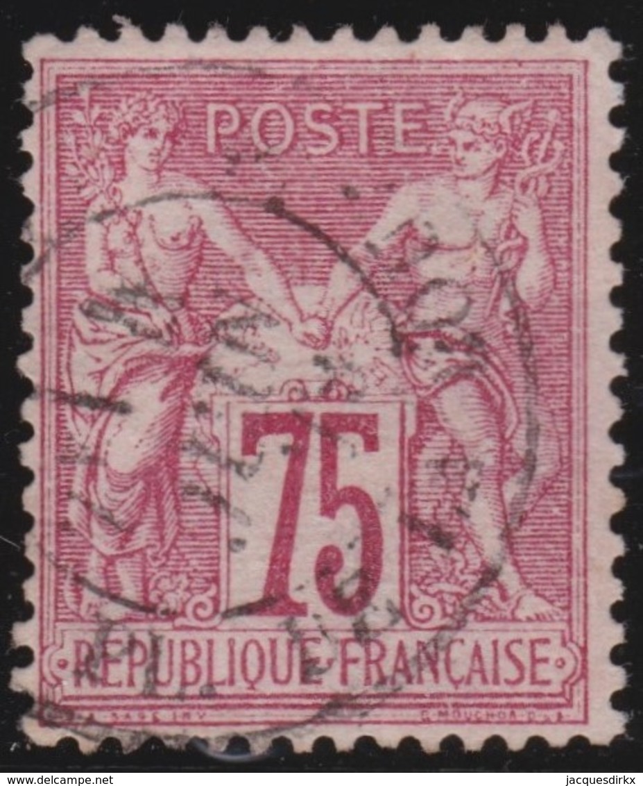 France   .   Yvert    .    71      .      O      .     Oblitéré - 1876-1878 Sage (Type I)