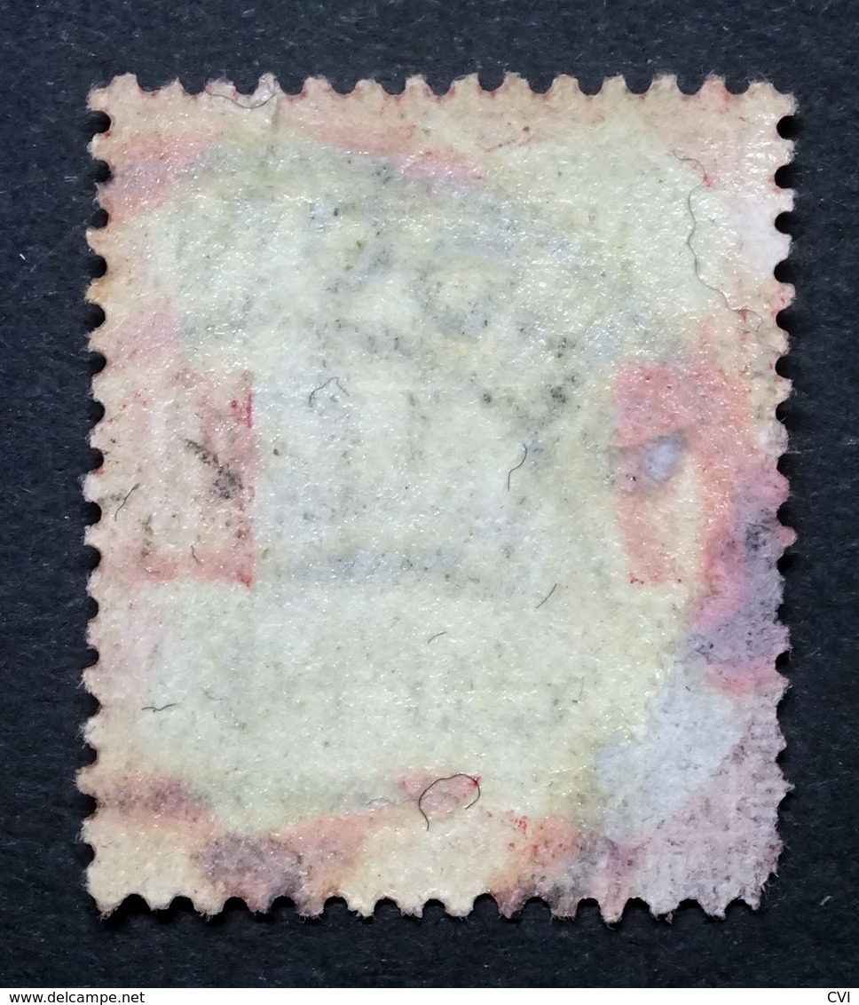 GB QV 1887-1890 SG210b/Sc.#121  10d Dull Purple & Scarlet, JUBILEE ISSUE, London Scroll/Hooded Cancel, Used. - Oblitérés