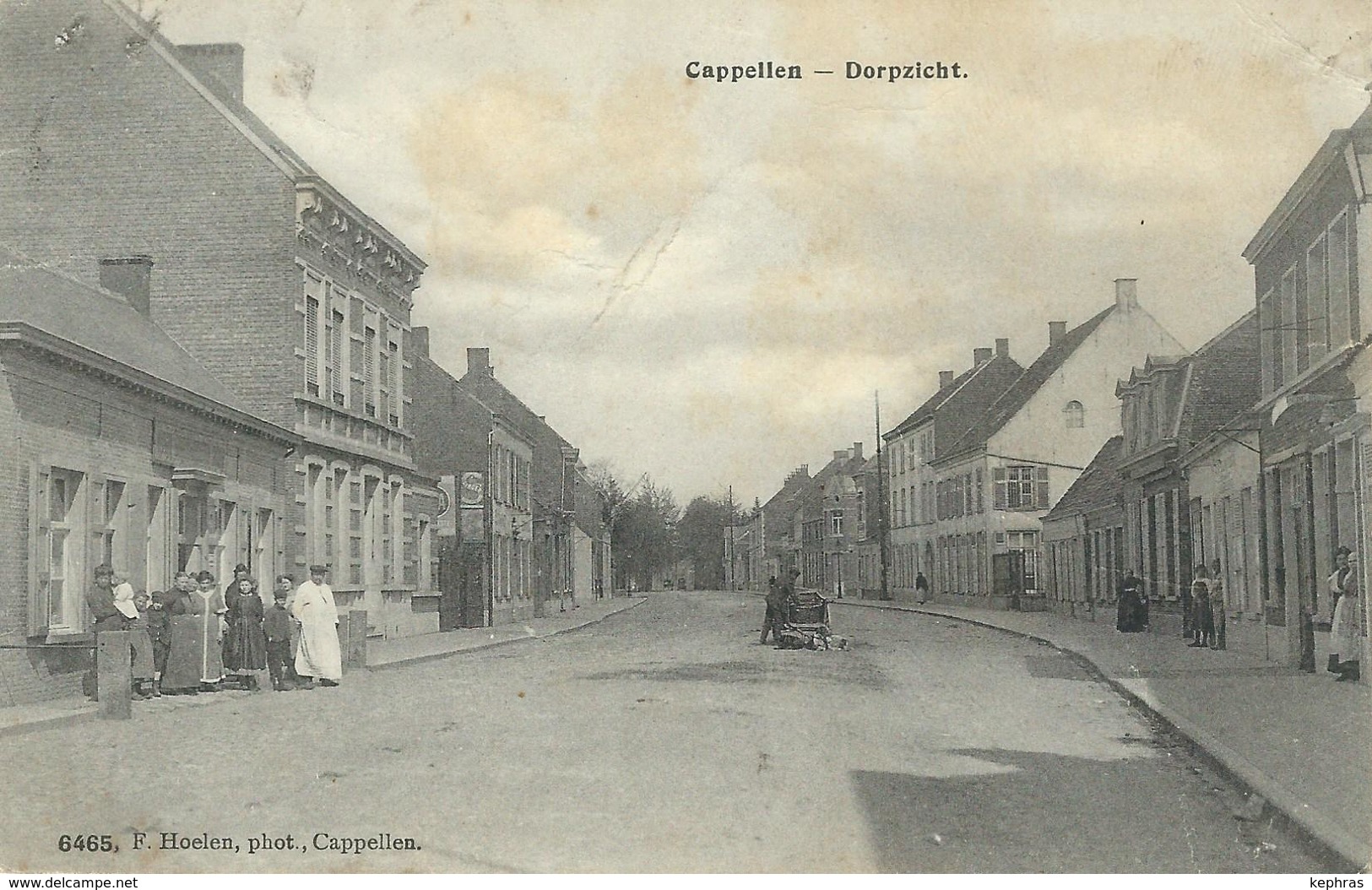 CAPPELLEN - KAPELLEN : Dorpzicht - RARE VARIANTE - Cachet De La Poste 1913 - Kapellen