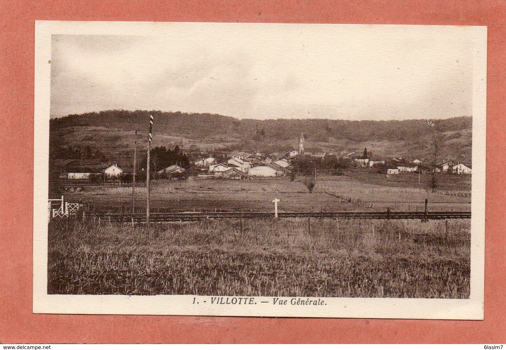 CPA - VILLOTTE (88) - Aspect De La Ligne De Chemin De Fer Devant Le Village Dans Les Années 30 / 50 - Otros & Sin Clasificación