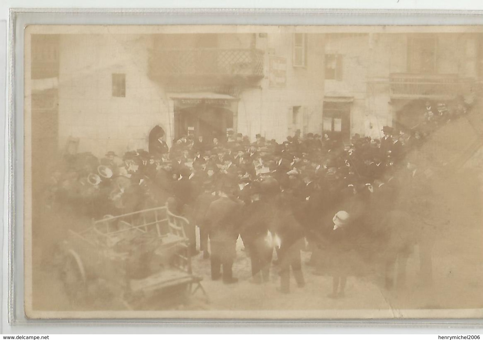 73 Savoie - Beaufort Sur Doron Syndicat Agricole Animée Place De L'église Carte Photo - Beaufort