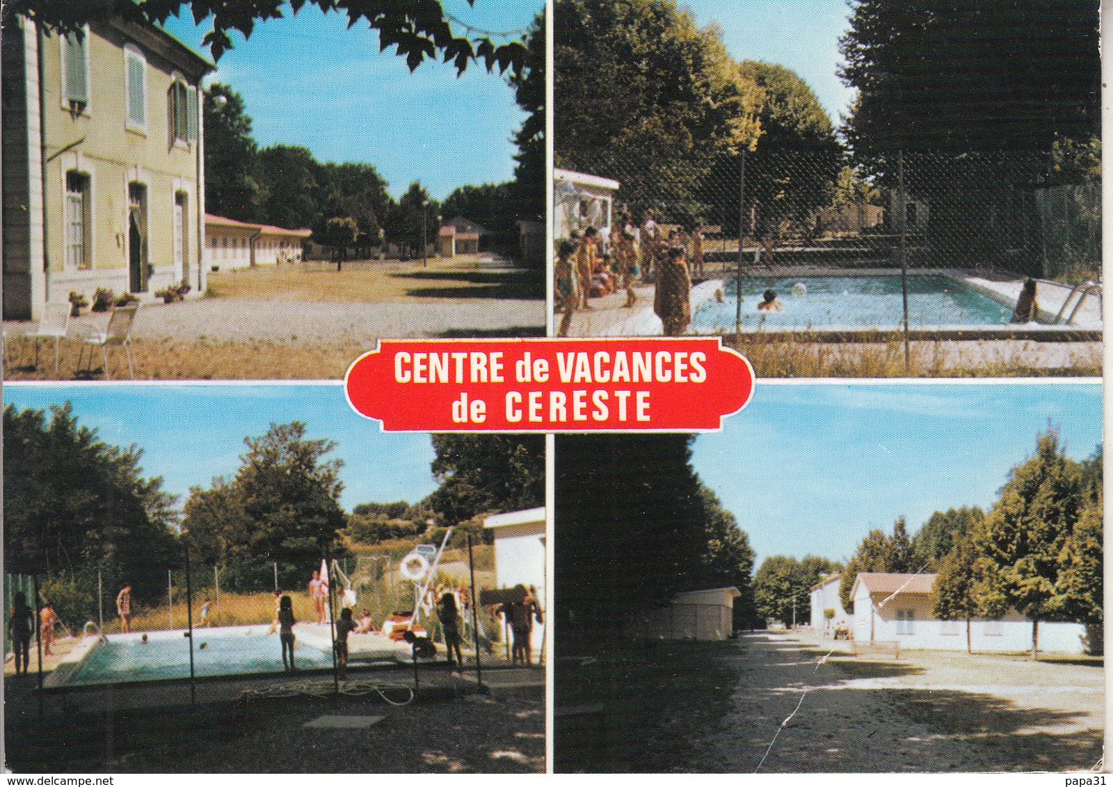 CERESTE Centre De Vacances  - Colonie  SNCF - Autres & Non Classés