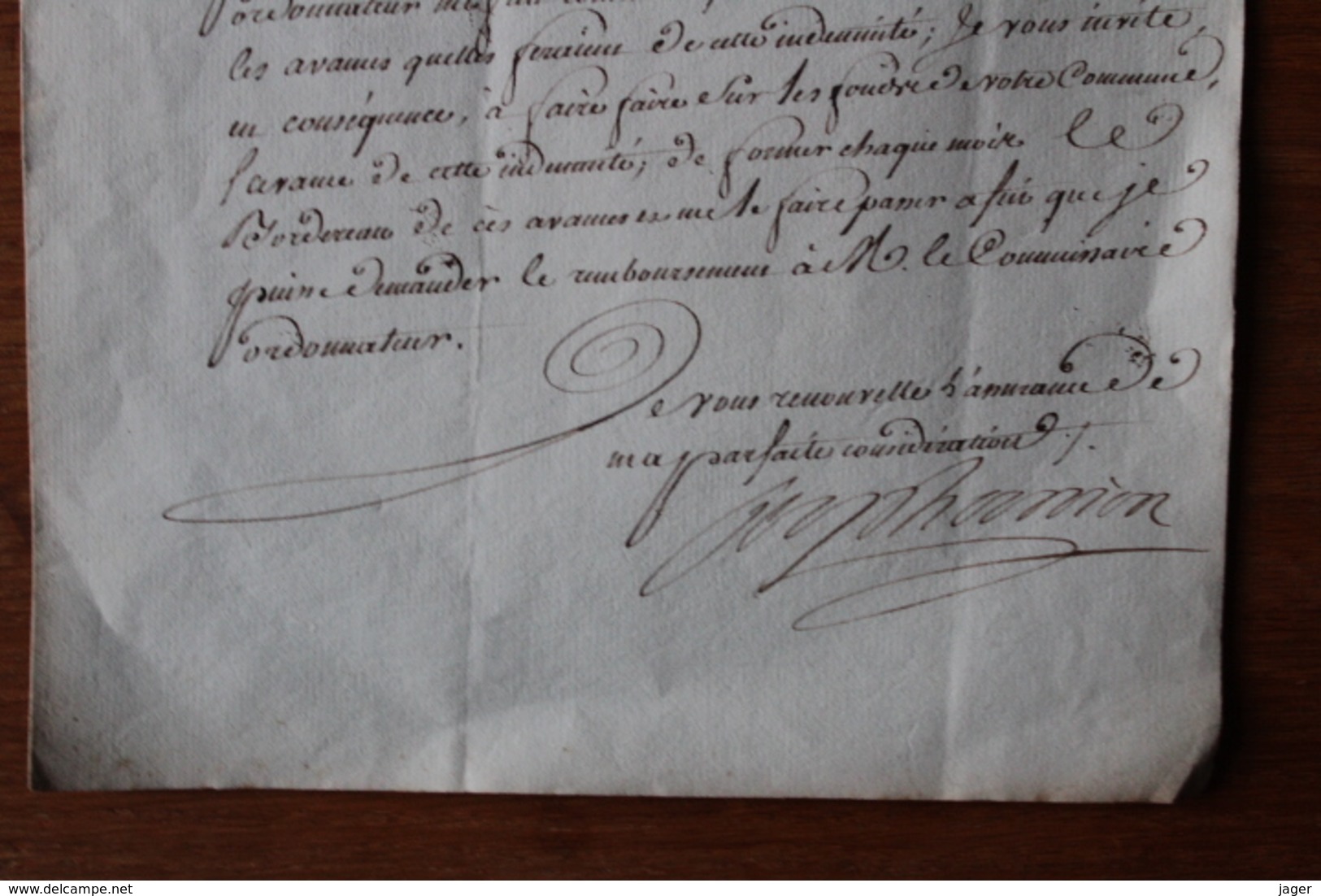 Lettre Au Maire De Vignory Haute Marne 1806   Militaire - Documents Historiques