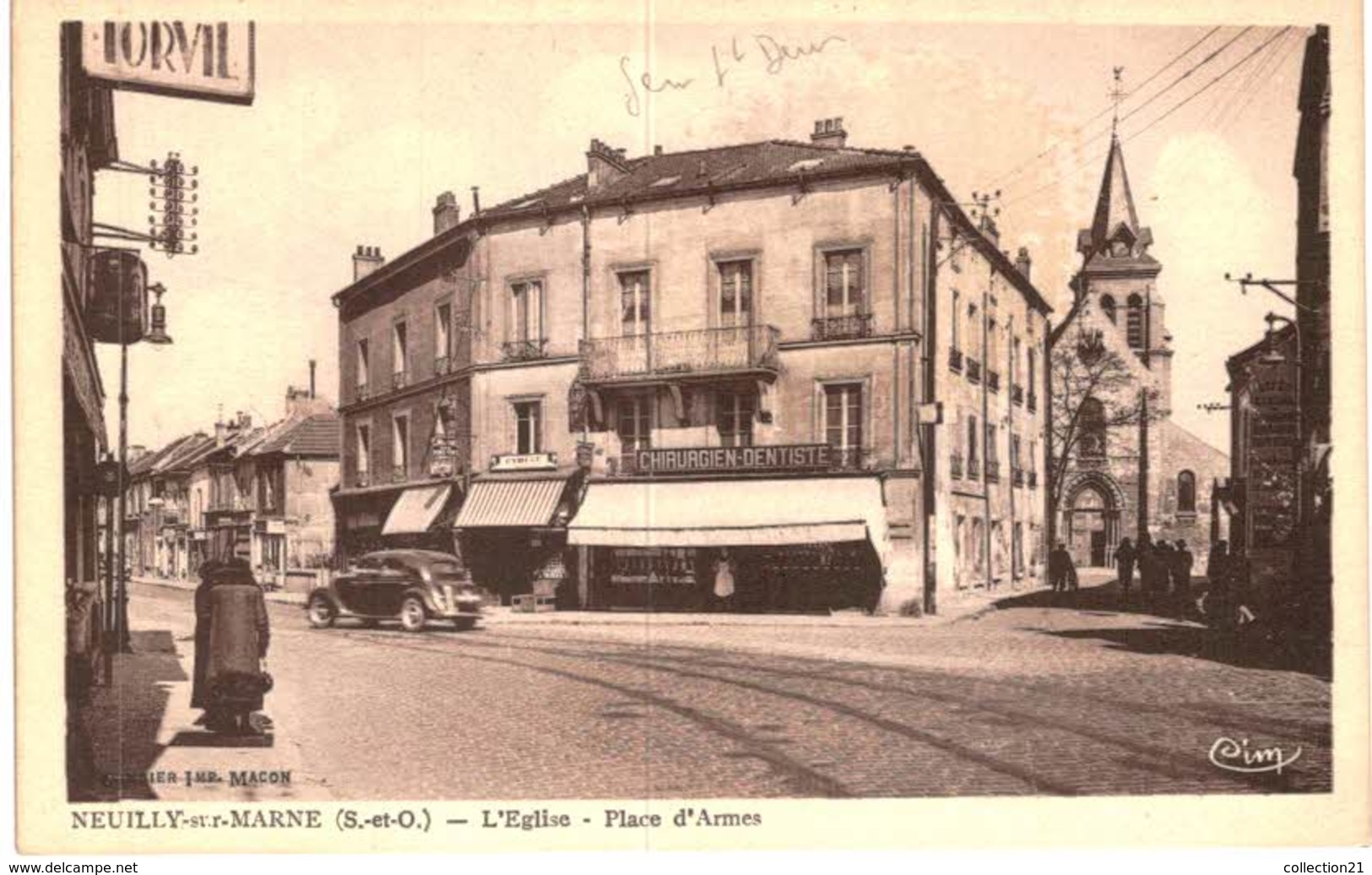 NEUILLY SUR MARNE .... L EGLISE PLACE D ARMES - Neuilly Sur Marne