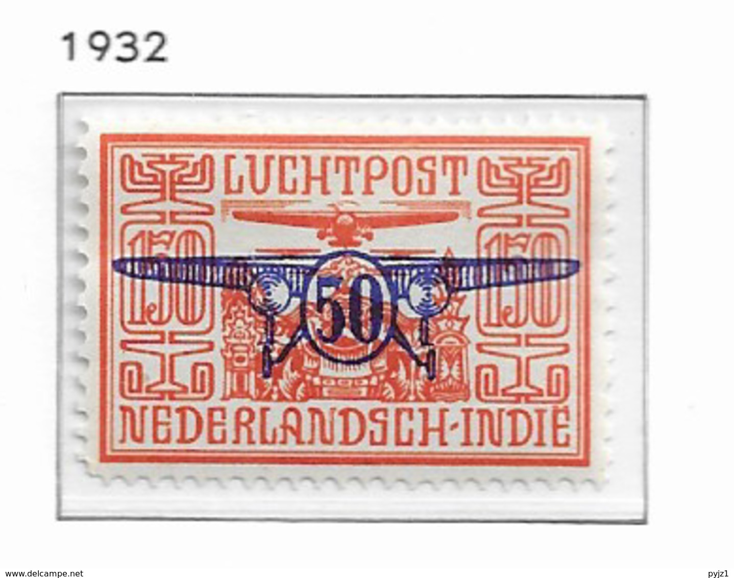 1931 MH Nederlands Indië NVPH LP17 Airmail - Nederlands-Indië