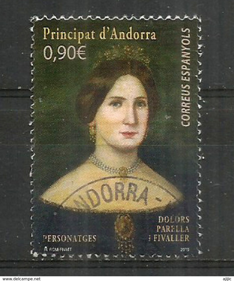 Dolors Parrella Fivaller De Plandolit, Baronne De Senaller, Assassinée Par Le Colonel Blas De Durana (1855) Oblitéré - Used Stamps