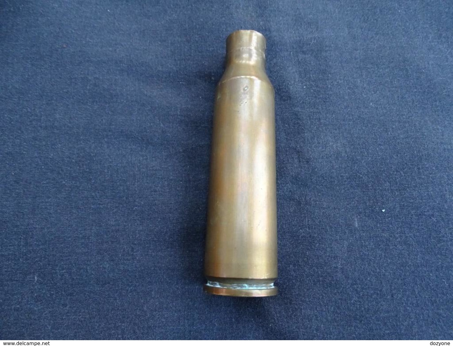 WW2 25mm French / German Marked Shell Case (2), Douille, Obus, Kartusche - 1939-45