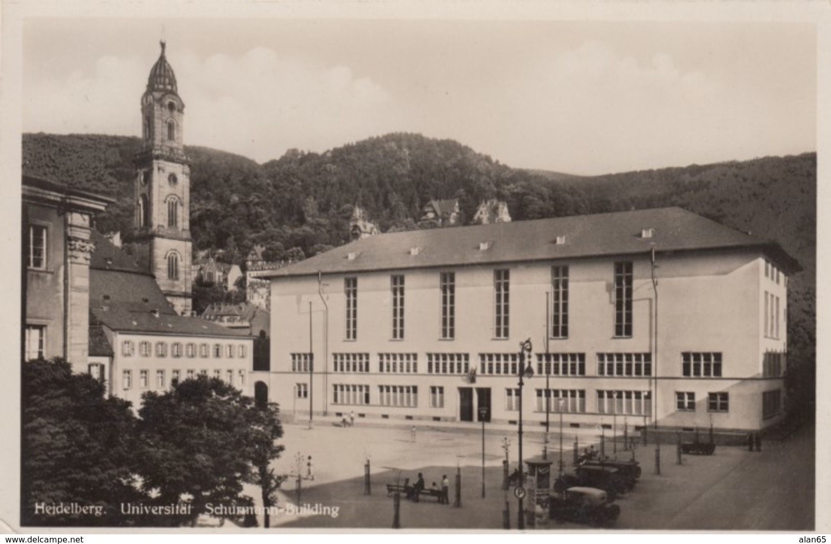 Heidelberg Germany, Schumann Building Heidelberg University, C1930s Vintage Real Photo Postcard - Heidelberg