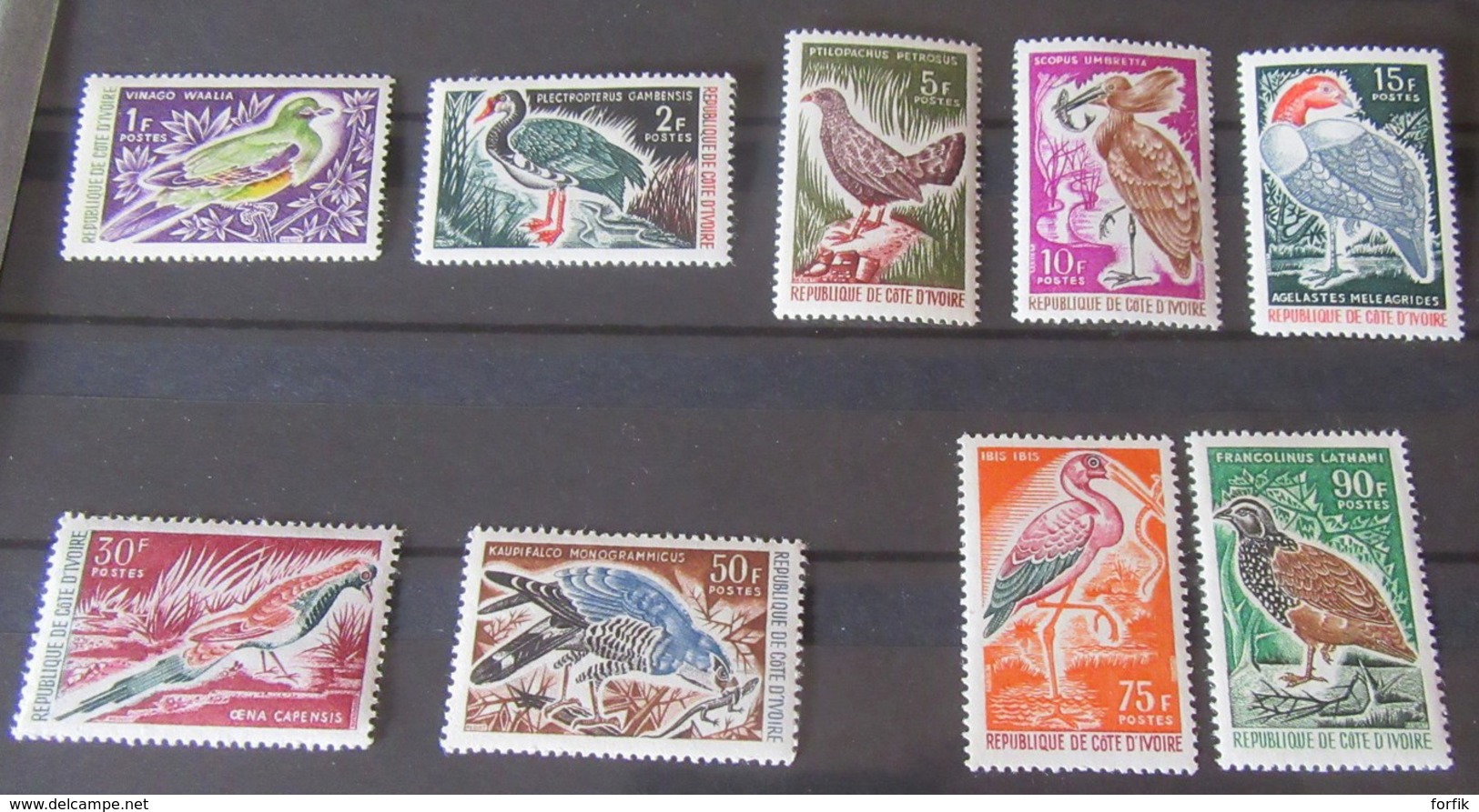 Côte D'Ivoire - 2 Séries Oiseaux - 9 Timbres Neufs** 1965 / 1966 YT N°238 à 242 Et 249 à 252 - Côte D'Ivoire (1960-...)