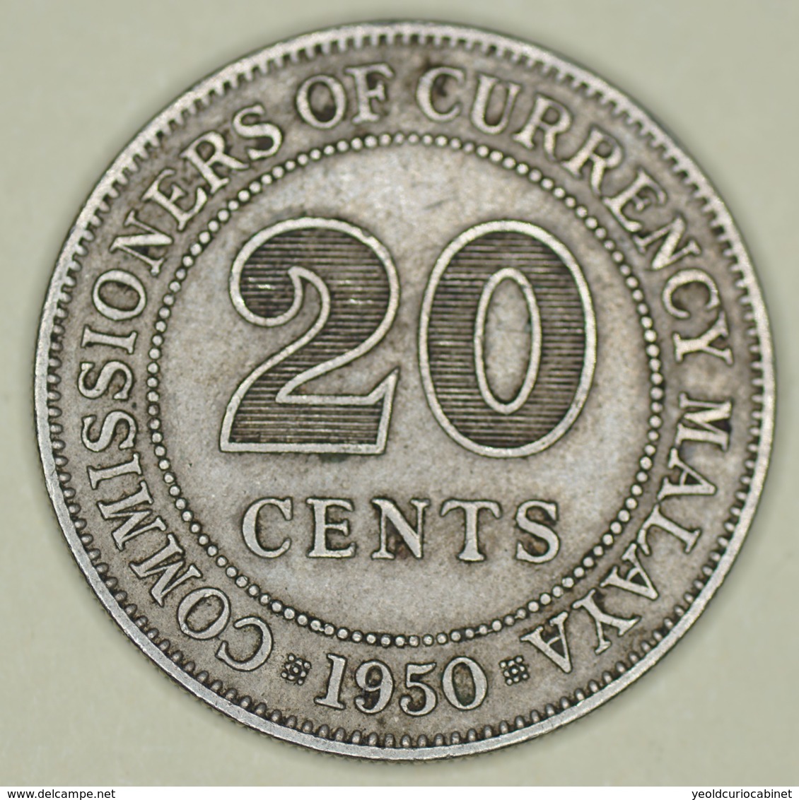 Malaya - 20 Cents - 1950 - George VI - Very Fine - Malaysia