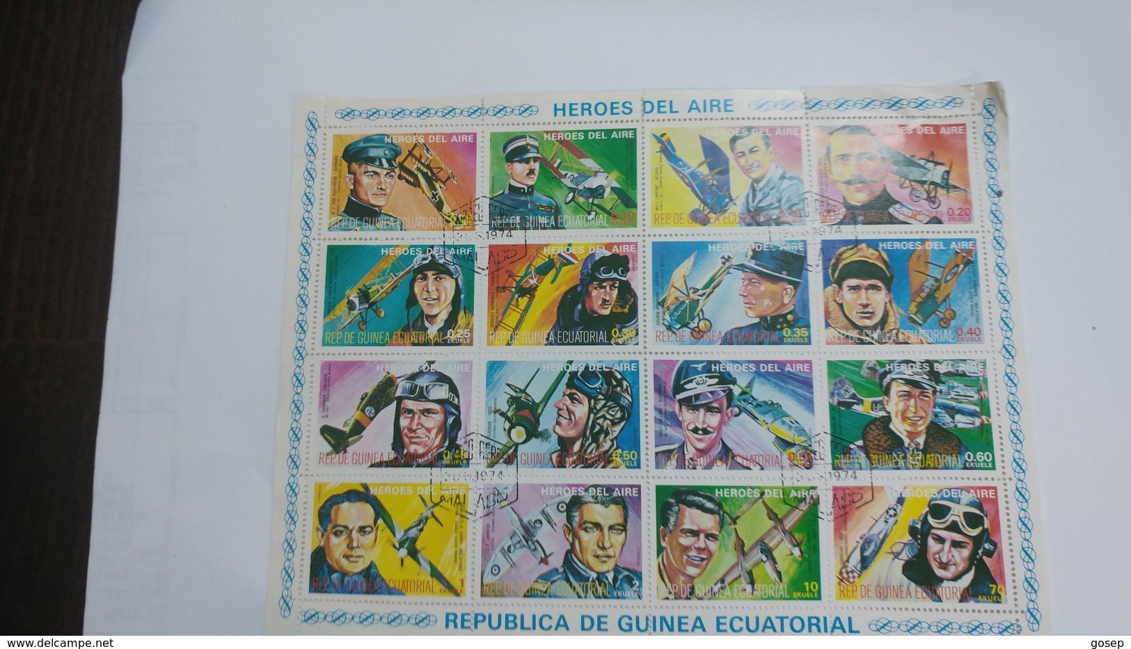 Republica De Guinea Ecuatorial-(heroes Del Aire)-(block 16stamps)-mint - Africa (Other)