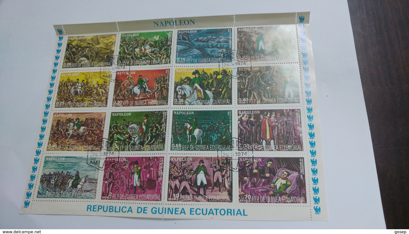 Republica De Guinea Ecuatorial-(napoleon Art)-(block 16stamps)-mint - Africa (Other)