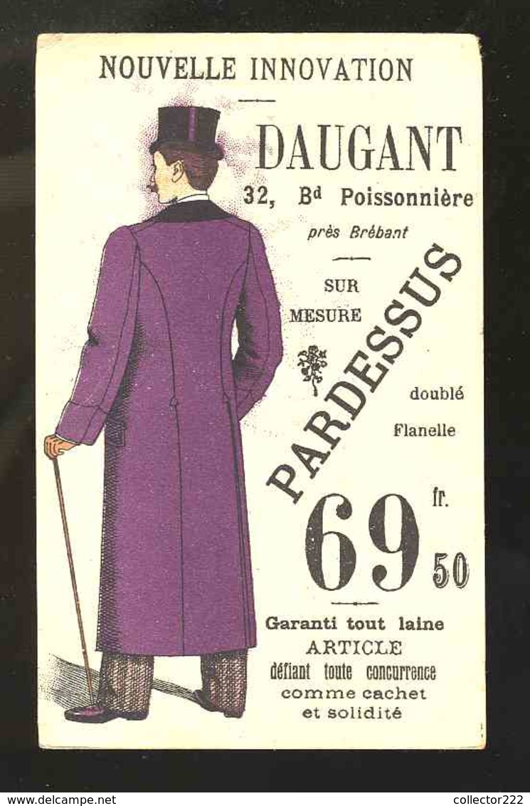 Carte Publicitaire Des Magasins  Nouvelle Innovation Daugant. 8 X 12,5 Cms (Ref. 115099) - Publicités