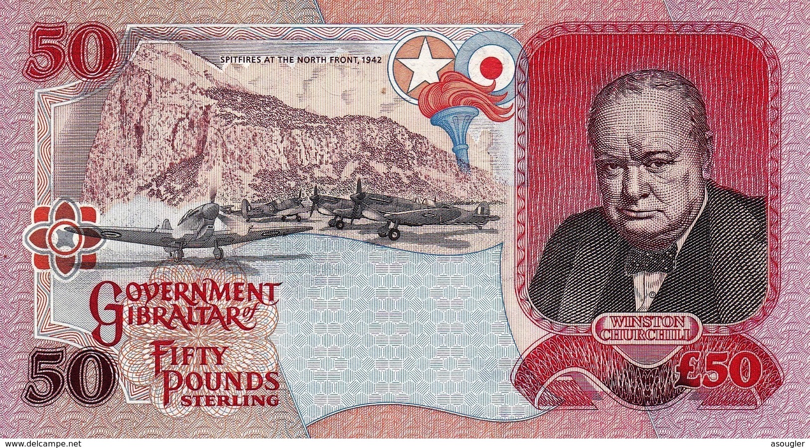 GIBRALTAR 50 POUNDS 1995 UNC P-28a "free Shipping Via Registered Air Mail" - Gibraltar