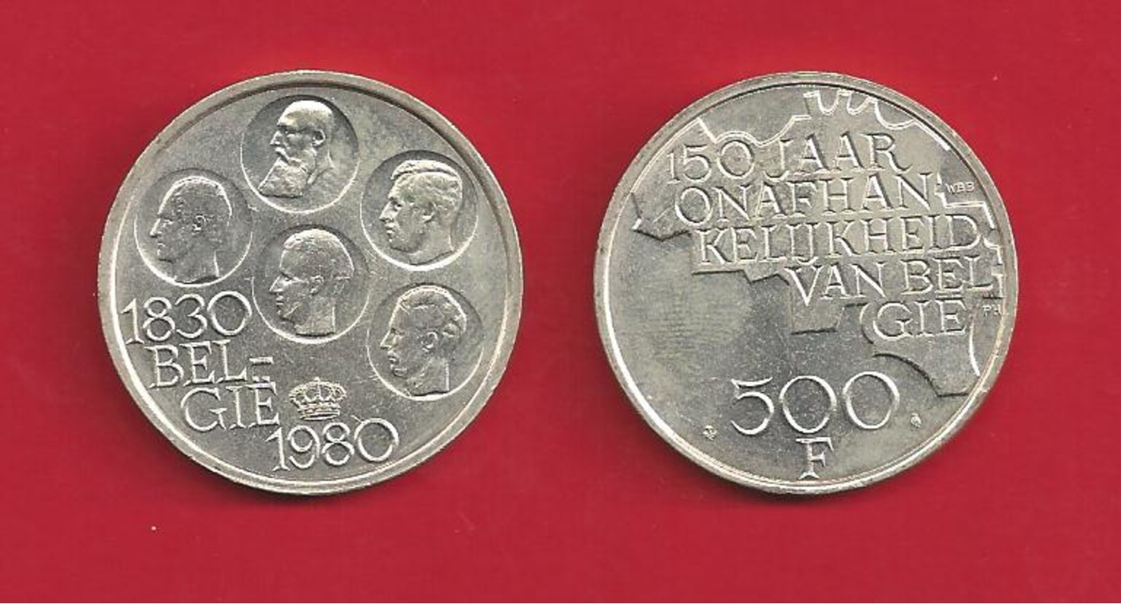 500 FR  Cupro Nickdel Argenté  - 5 Rois -   1980 FR - 500 Frank