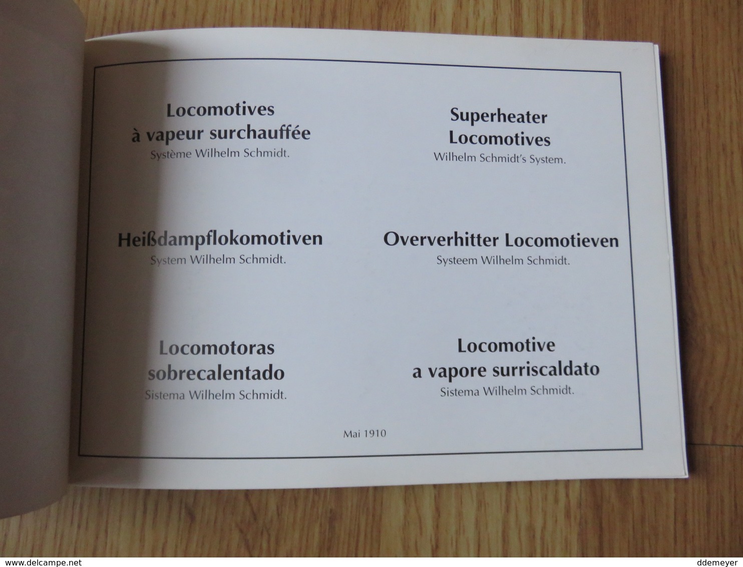 Oververhitter Locomotieven Systeem W. Schmidt Locomotives à Surchauffe Multilingue 64 Pages - Praktisch