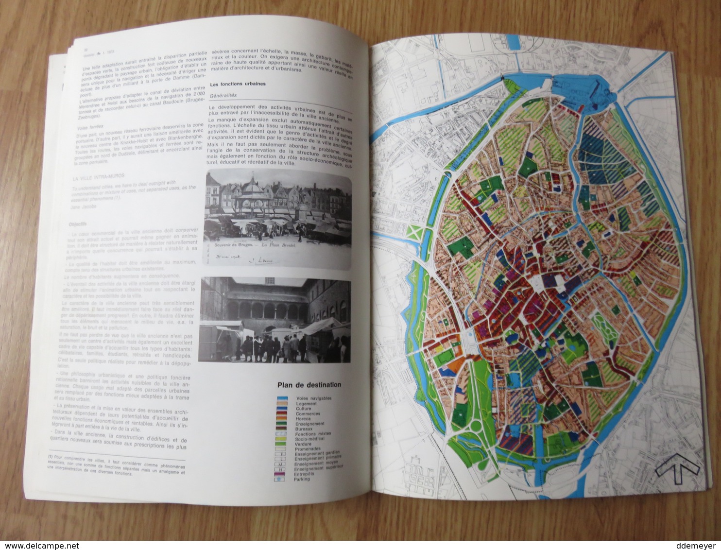 Brugge Struktuurplan Voor De Binnestad - Plan De Structure 48 Pages Blz 1973 Revue A+ - Autres & Non Classés
